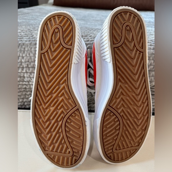 Nike Women's Court Legacy Lift White and Orange Leopard Platform Sneakers size 8 - Picture 14 of 14